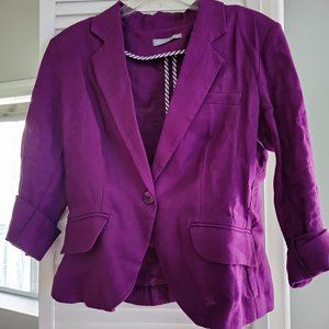 FUCHSIA OLIVIA MOON BLAZER  - SIZE MEDIUM - GENTLY USED